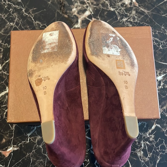 Coach Rileigh Suede Round Toe Wedges - Picture 3 of 3